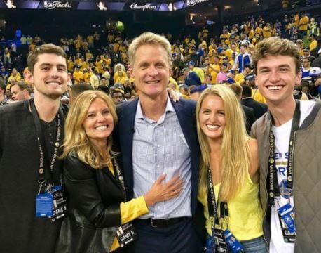 Nick Kerr with his family.